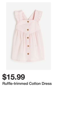 H&M Ruffle-trimmed cotton dress offer