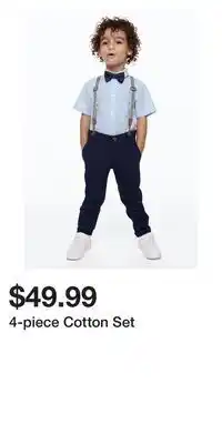 H&M 4-piece cotton set offer
