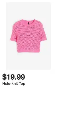 H&M Hole-knit top offer