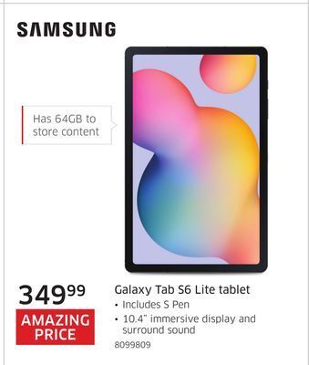 The Source Samsung galaxy tab s6 lite tablet offer
