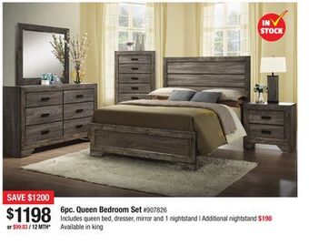 Bad Boy Superstore 6pc. queen bedroom set offer