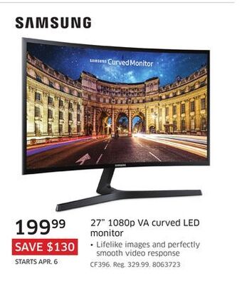The Source Samsung 27 1080p va curved led monitor offer
