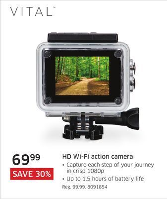 The Source Vital hd wi-fi action camera offer