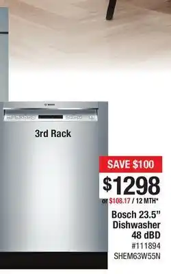 Bad Boy Superstore Bosch 23.5 dishwasher offer