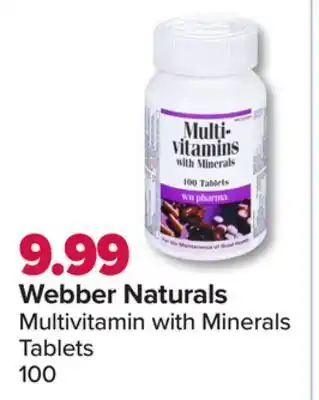 PharmaChoice Webber naturals multivitamin with minerals tablets offer