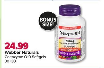 PharmaChoice Webber naturals coenzyme q10 softgels offer