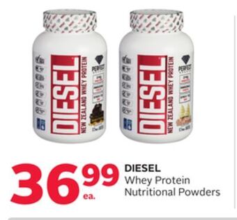 Rexall Diesel whey protein nutritional powders offer