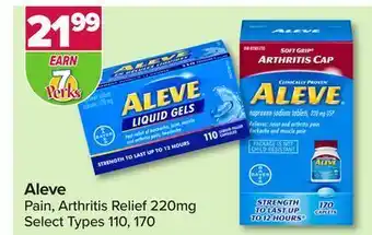 PharmaChoice Aleve pain, arthritis relief 220 mg offer