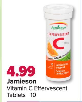 Jamieson vitamin c effervescent tablets