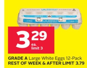 Rexall Grade a large white eggs offer