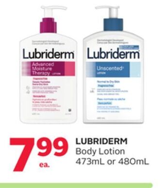 Rexall Lubriderm body lotion offer