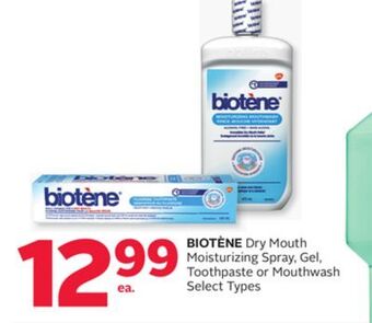 Rexall Biotène dry mouth moisturizing spray, gel, toothpaste or mouthwash offer