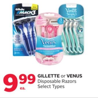Rexall Gillette or venus disposable razors offer