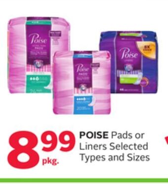 Rexall Poise pads or liners offer