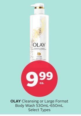 Rexall Olay cleansing or large format body wash offer