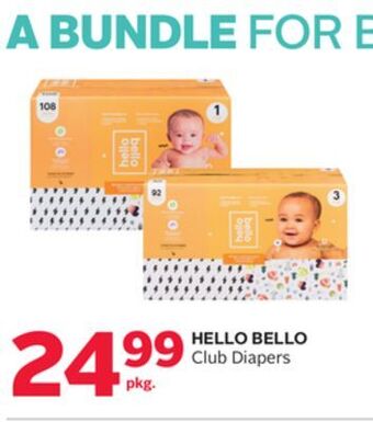 Rexall Hello bello club diapers offer