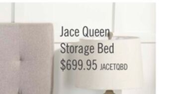 The Brick Jace storage platform queen bed - taupe offer