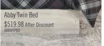 The Brick Abby twin panel bed offer