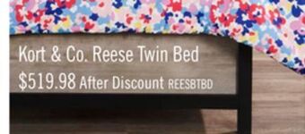 The Brick Reese twin bed - black and grey offer