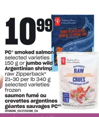 Independent City Market Saumon fumé ou crevettes argentines géantes sauvages pc, 340 g offer