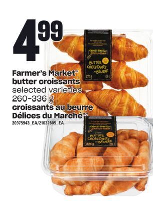 Independent City Market Croissants au beurre delices du marche, 260-336 g offer