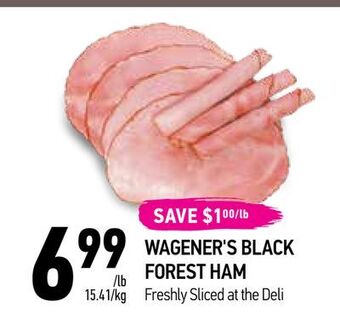 Coppa's Fresh Market Wagener's black forest ham offer