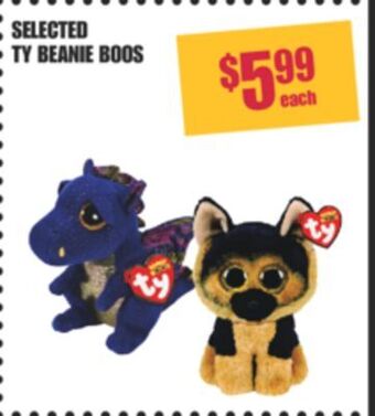 Shoppers Drug Mart Selected ty beanie boos offer