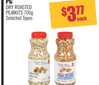 Shoppers Drug Mart Pc dry roasted peanuts offer