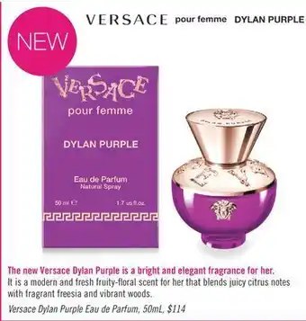 Shoppers Drug Mart Versace dylan purple eau de parfum offer