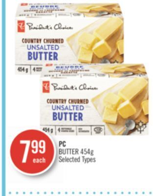 Shoppers Drug Mart Pc butter offer