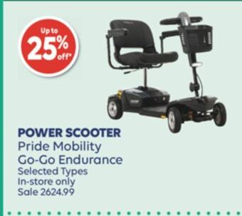 Shoppers Drug Mart Power scooter pride mobility go-go endurance offer