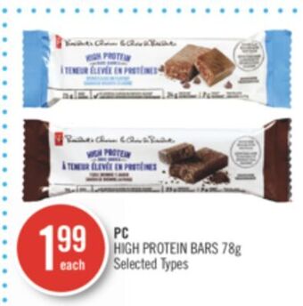 Shoppers Drug Mart Pc high protein bars offer