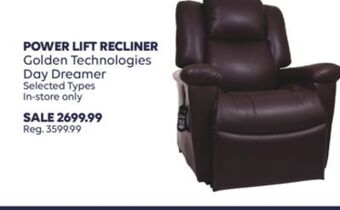 Shoppers Drug Mart Power lift recliner golden technologies day dreamer offer