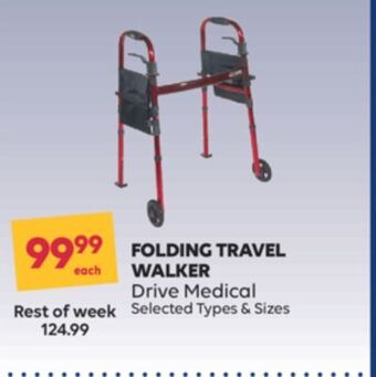 Wellwise by Shoppers Folding travel walker offer