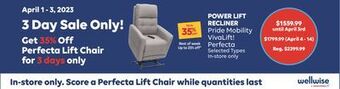 Wellwise by Shoppers Power lift recliner offer