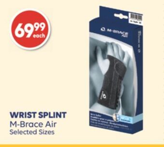 Wellwise by Shoppers M-brace air wrist splint offer