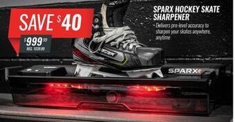 Hockey Life Sparx hockey skate sharpener offer