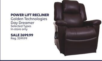 Wellwise by Shoppers Golden technologies day dreamer power lift recliner offer