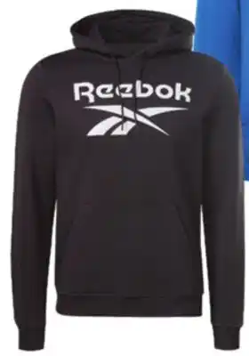 Sport Chek Reebok men's identity fleece stacked logo pullover hoodie offer