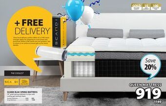 JYSK Scandi blak spring mattress offer