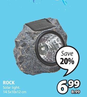 JYSK Rock solar light offer