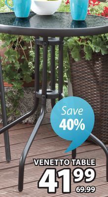 JYSK Venetto table offer