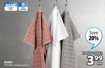 JYSK Karby hand towel offer