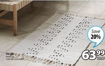 JYSK Villin area rug offer
