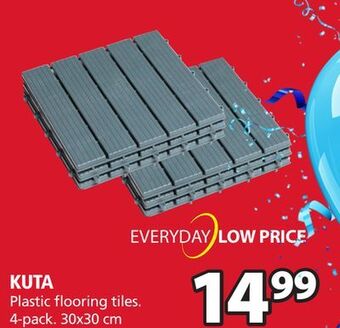 JYSK Kuta plastic flooring tiles offer