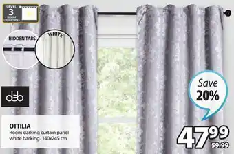 JYSK Ottilia room darking curtain panel offer