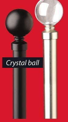 JYSK Crystal ball curtain rods offer