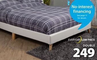 JYSK Koping double size upholstered bed offer
