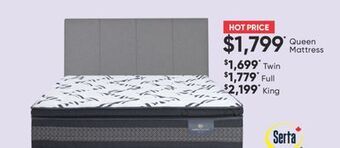 Sleep Country Serta perfect sleeper elite taryn mattress offer