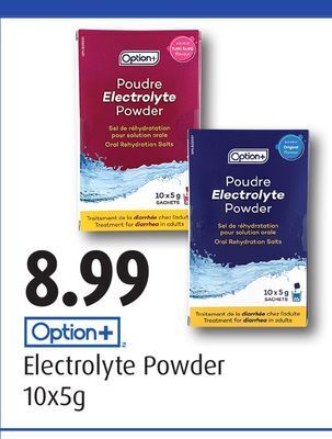 RxHealthMed Option+ electrolyte powder offer